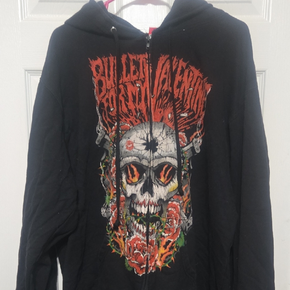 Bravado Black Hoodie with Red Accents